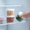 Lagerflaschen Gläser 1PC Samll Küchenbehälter Gewürz Organizer Box Hülle Clear Plastikbehälter für Lebensmittel Knoblauchkühlschrank