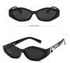 Retro Kleiner Rahmen Polygon Katze Augen Frauen Sonnenbrille Marke Designer Mode Gepard Dekoration Damen Sonnenbrille UV400