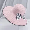 Chapeau de soleil pliable pour femmes, casquette Anti-UV, Panama, enroulable, solide, réglable, en coton, visières à large bord, chapeaux d'extérieur