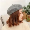 on Net red autumn and winter wool all-match berets hats caps GSBL007a Fashion Female painter hat pumpkin casual bud cap274E