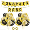 Graduation Season Theme Decoration Balloon Set Congratsgrad Party Flag Pull Decorations Supplies Home Toy Classroom Scene Decor