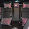 Volant Couvre Strass Crystal Cache de voiture Bling Taille Support Diamant Headrest Oreiller Accessoires pour femmes