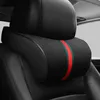 Seat Cushions PU Leather Car Headrest Neck Pillow Waist Support Sets Sport Memory Cotoon Auto Head Rest Lumbar Cushion Accessories