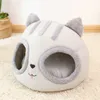 For Cats Dogs Bed Semi-Enclosed Cat's Head Chats Litter Box Breathable Hand-Washed Suitable Small Dog Pet Mat House Accessories 2101006
