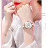 Sunkta Luxury Present Crystal Watch Kvinnor Vattentät Rose Gold Steel Strap Ladies Armbandsur Top Märke Clock Relogio Feminino 210517