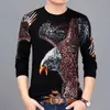Mäns mode långärmad t-shirt 3D tryckt personlighet trend stil kläder ung och medelålders m - 4xl 210909
