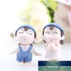 2Pcs Mini Christmas Couple Figure Doll DIY Garden Bonsai Decor Ornament Kid Toy Miniature Figurine People Statue Resin Craft Factory price expert design Quality