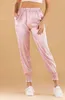 Brillant côté amour motif pantalon femme printemps été haute taille élastique rose pantalon cargo fenale 5E205 210427