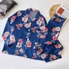 3XL-8XL Long Pajamas Summer Sleepwear Plus Size Adults Satin Women's Suit Nightgown Silk Nightie Freedom Wear Home Clothes 210809