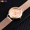 SKMEI Fashion Quartz Watch Men Stylist Personlighet Design Enkel Rostfritt Stålband 3bar Vattentät Lysande Montre Homme 9204 Q0524