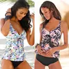 Swimwear Sexy suit Women Plus Size Tankini Sets Vintage Beach Wear Bathing Suits Female Bandage Monokini Suit 210611