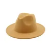 Felt Fedora Hats Men's Women's Hat Women Men Fedoras Bulk Woman Man Jazz Panama Cap Female Male Caps Fashion Accessories 442C3