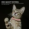 Katzenhalsbänder, Leinen, 4 Stück, zartes, verstellbares Sicherheitshalsband, hübsches Kätzchen