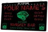 LX1249 Twoje nazwy Whisky Bar Przyjdź wczesnym pobytem Stay Light Sign Dual Color Grawerowanie 3D