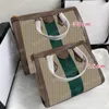 Diseñador Nuevo para mujeres 23SS Bolsas de compras de patrón de lona Damas Gran capacidad Bolsos Paris Fashion Womens Retro Ettnic Bag Bag