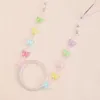 2021 Colorful Bead Chain Eyeglasses Lanyards For Girls Butterfly Heart Eyewear Neck Strap Anti-lost Rope Necklace Jewelry