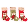 Joyeux Noël Bas Cadeau Sac De Bonbons Arbre De Noël Décor Elk Bonhomme De Neige Linge En Peluche Chaussettes Maison Cheminée Décoration