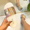 2021 Fashion Women Slides Summer Beach Flip Flops Rhinestone Dollars Bags Slippers Crystal Diamond USD Money Sandal Female X0523