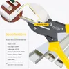 مجموعة أدوات اليد المهنية 5-in-1 multitool متعددة قطع كماشة كيت لسلك الأخاديد الأنابيب البلاستيكية