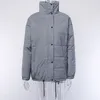 Parka donna cappotto invernale grigio vintage casual s giacche cappotti moda 2 210524