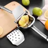 Spremiagrumi manuale portatile in acciaio inossidabile 304 Spremiagrumi per frutta e verdura Limone Melograno Spremiagrumi Stazione di spremitura Frullatore 210628