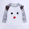 Boże Narodzenie Niemowlę Baby Chłopcy Dziewczęta Z Długim Rękawem Top + Spodnie Odzież Zestawy Jesień Zimowe Dzieci Odzież Garnitury 210521