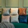 Yastık kasası buz kadife atma kapağı kare düz renkli ev kanepe yastık kaynağı çekirdek dekoratif yumuşak pürüzsüz