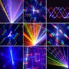 Aydınlatma ILDA DMX512 2500MW RGB Lazer Aydınlatma Animasyon Havai Fişek Dövme DJ Noel için Işın Efektleri