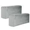 2 sztuk Sofa Poduszki Pokrywa Uniwersalny Podłokietnik Do Salonu Elastyczna Ochraniacz Solid Color 211207
