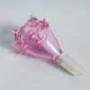 2023Amazing Rose Bol Pour Bong En Verre Rig Accessoires Pour Fumer Couleur Rose Conception Unique 14mm Taille Conduite D'eau Joint 50g Poids