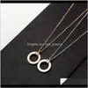 Necklaces & Pendants Jewelrymartick Gold Layering Round Circle Pendant Forever Love Alfabet Necklace For Woman Party Jewelry Never Fade P174