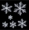 Souvenirs White Snowflake Ornaments Hanging Christmas Tree Decortion for Home Weddding party 6pcs