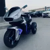 Moto électrique pour enfants Tricycle Cool double entraînement bébé Scooter moto voiture électrique véhicules pour les enfants monter sur