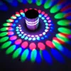Wall Lamp LED Spiral Hole Light 7 Colors With RGB Remote Control Suitable For Hall KTV Bar Home Decoration Art