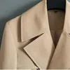 Männer Trenchcoats 2022 Khaki Lange Stil Herren Luxus Herbst Winter Zweireiher Männliche Jacken Mode Lose Mann Mit Gürtel 6XL Viol22