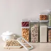 Storage Bottles & Jars Kitchen Rectangle Transparent Sealed Jar Creative Large Capacity Moistureproof Cereal Dried Fruit Cabinet Hanging Box