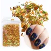 2021 new Holographic Alphabet Nails Glitter Flakes 3D Mixed Letter Number Nail Art Decorations Shiny Laser Paillette Manicure Christmas