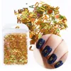 2021 Nowy Holograficzny alfabet Nails Glitter Płatki 3D Mieszana Litera Liczba Nail Art Dekoracje Błyszczący Laser Paillette Manicure Boże Narodzenie