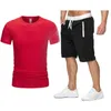 Märke Designer Luxury Mens Tracksuits Sommar T-shirt + Shorts Basket Sportkläder Mode Casual Set Kortärmad Jogging Kvalitet Plus Storlek Kläder