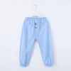 Pantalon 100% Coton Enfants Printemps Automne Garçons Et Filles Bouton Pyjama Décontracté Anti-Moustique Pantalon Bébé Lanterne WTP61