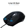 Black Wired Gaming Mouse USB 3 кнопки оптическое колесо AntiSkID матовое для ПК про ноутбук Gamer компьютерные мыши