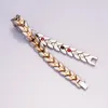 Link Chain Arrow Magnetic Armband gynnar Energy Germanium 10mm lyxigt rostfritt stål Manlig terapi Artrit1680257