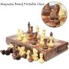 4 taille de tableau magnétique Tournoi voyage d'échecs portables ensembles nouveaux échecs pliés planches internationales d'échecs magnétiques jouant don cadeau 4591124