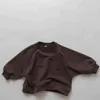 Ropa para niños Japón Estilo coreano Otoño Primavera Bebé Niñas Niños Casual Manga larga Sudaderas Camiseta Niños Jersey Tops 211110