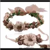 Clips Barrettes Hair Jewelry Drop Delivery 2021 Fashion Women Wedding Bridal Flower Tiara Headbands Floral Wreath Crowns Garlandadd Bracelet