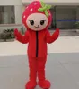 Performance Red Strawberry Mascot Costumes Halloween Fancy Party Dress Cartoon Character Carnival Xmas Easter Advertising Birthday Party Costume Outfit
