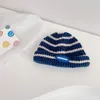 M369 Herfst Winter Baby Kinderen Gebreide Hoed Streep Mutsen Jongens Meisjes Kinderen Gebreide Skull Cap Warme Hoeden