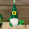 Fournitures de fête, ornements de Gnome suspendus pour la fête de la patrick, tomet de lutin irlandais fait à la main, décorations de trèfle porte-bonheur ZC744