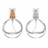 Nbyaic 50pcs High-end round transparent glass bottle gold and silver perfume sub-bottom 25ml portable press spray empty bottle