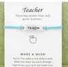 2021 Bracelet Avec Carte-Cadeau Patte De Chien Amour Licorne Professeur Charme Bracelets Bracelets pour Femmes Déclaration D'amitié Bijoux Cartes De Voeux